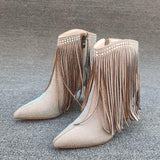 Rhinestone Fringe Stiletto Boots – “Rodeo Royalty” Edition