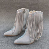 Rhinestone Fringe Stiletto Boots – “Rodeo Royalty” Edition